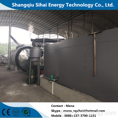 Second hand tires refining pyrolysis equipment